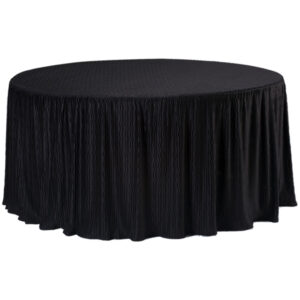 72Inch Round black Tablecloth