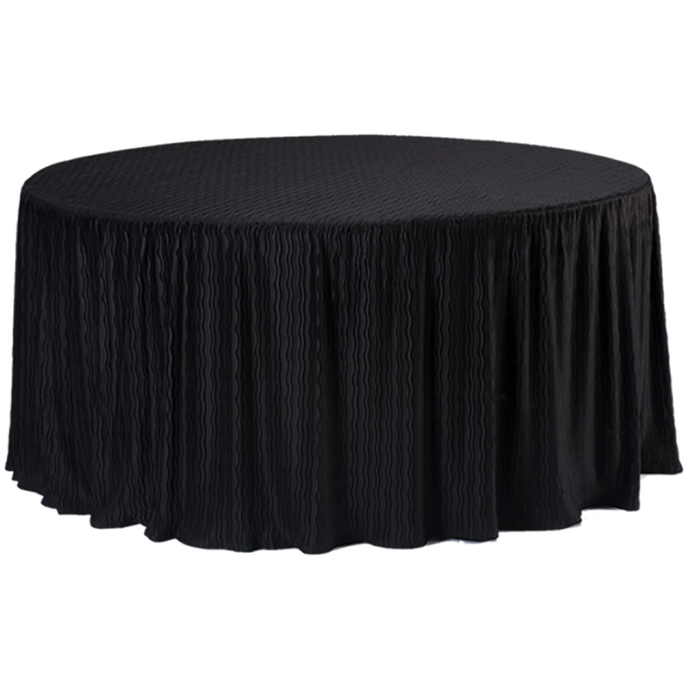 72Inch Round black Tablecloth