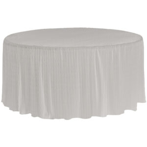 60 Inch Round Silver Tablecloth | The Folding Tablecloth