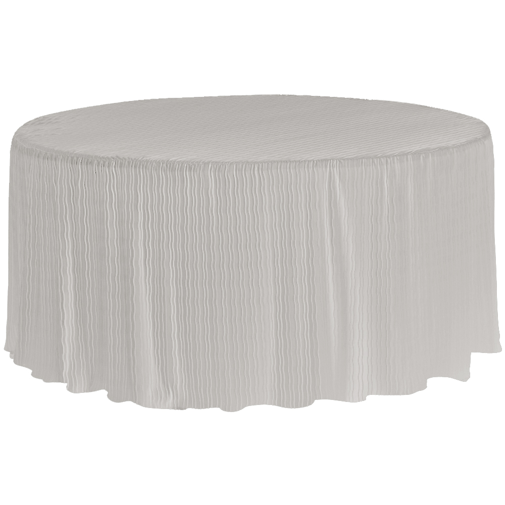 60 Inch Round Silver Tablecloth | The Folding Tablecloth