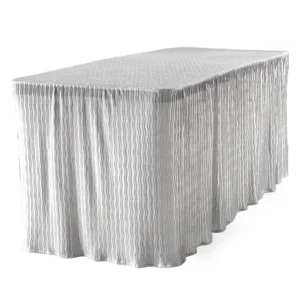 8 Foot Silver Tablecloth | The Folding Tablecloth