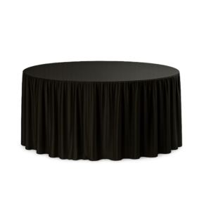 72 Inch Round Black Tablecloth – The Folding Tablecloth